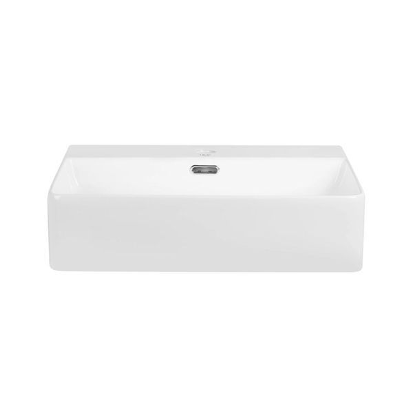 Комплект Qtap Nando LT: Раковина підвісна прамокутна 500х420х120 мм White + Донний клапан PU02O SD00053447 фото
