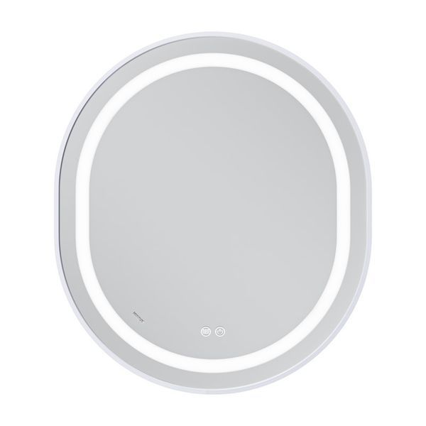 Дзеркало Mixxus Premium ELLIPSE MV05-80x70-REVERSE WHITE (LED Touch, Anti-fog, димер (3-6kK)) (MP664 MP6645 фото