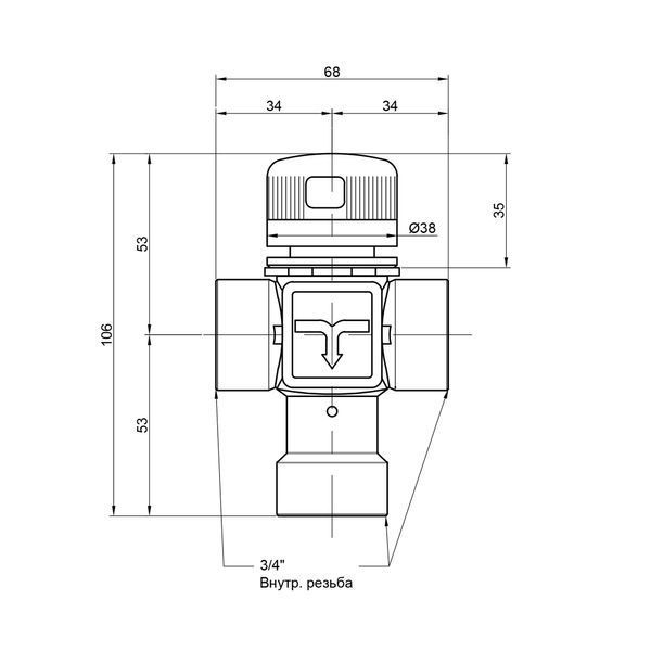 Змішувач термостатичний Icma 3/4" №149 SD00013000 фото