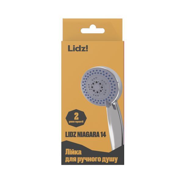 Лійка для ручного душу Lidz Niagara 14 95 мм округла LDNIA14CRM35465 Chrome, діаметр 95 мм, три режими струї SD00041569 фото