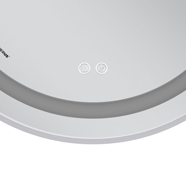 Дзеркало Mixxus Premium ELLIPSE MV05-80x70-REVERSE WHITE (LED Touch, Anti-fog, димер (3-6kK)) (MP664 MP6645 фото