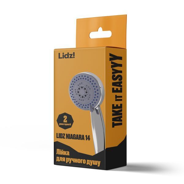 Лійка для ручного душу Lidz Niagara 14 95 мм округла LDNIA14CRM35465 Chrome, діаметр 95 мм, три режими струї SD00041569 фото