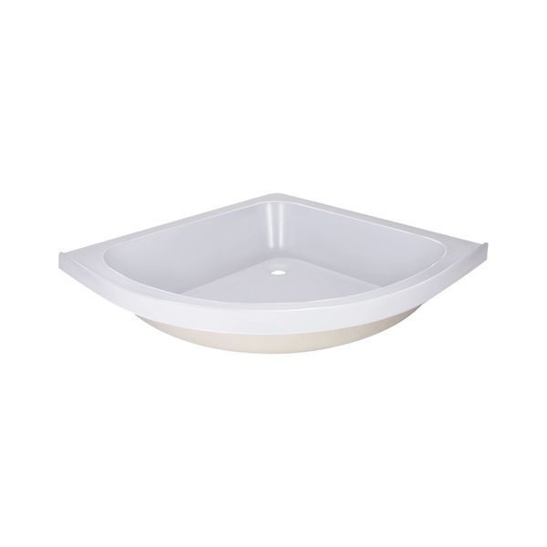 Lidz Latwa SC80x80.SAT.MID.GR Душевая кабина полукруглая, стекло тон. 4 мм + Lidz Душевой поддон KAPIELKA ST80x80x26, с панелью SD00050784 фото