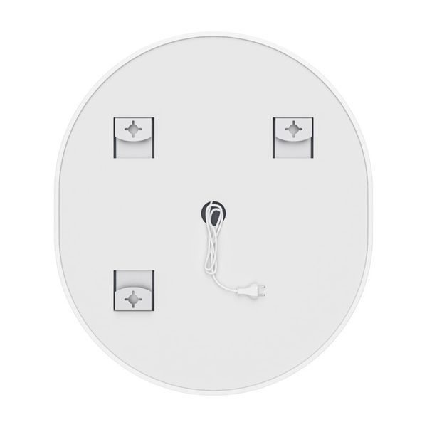 Дзеркало Mixxus Premium ELLIPSE MV05-80x70-REVERSE WHITE (LED Touch, Anti-fog, димер (3-6kK)) (MP664 MP6645 фото
