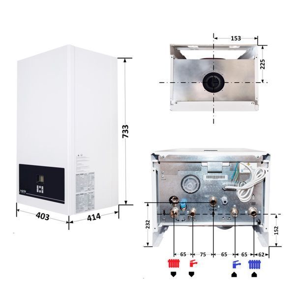 Котел газовий Airfel DigiFEL Premix 30 кВт SD00005425 фото