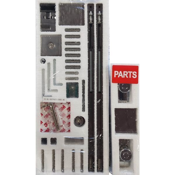 Двері в нішу Koer SR SD02, 120x200 см, прозоре скло 8 мм, хром, розсувна (KR5384) KR5384 фото