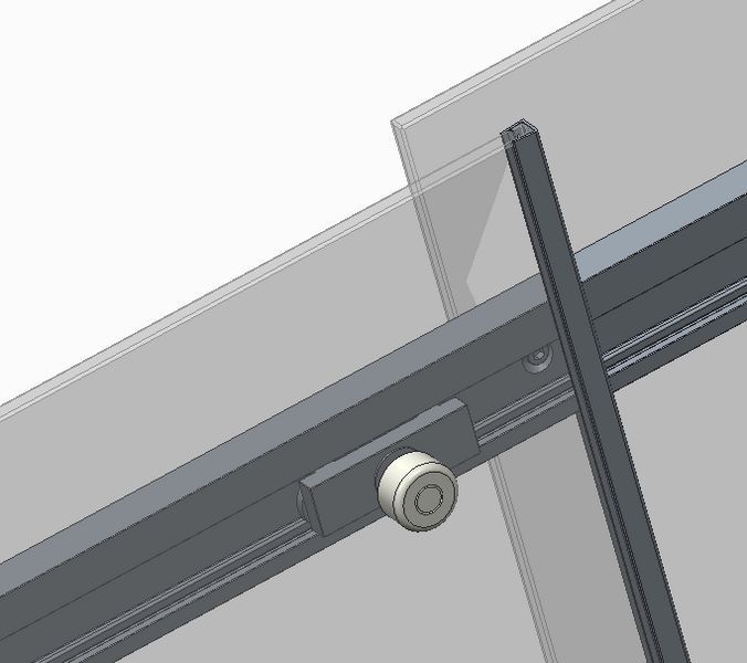 Двері в нішу Koer SR SD02, 120x200 см, прозоре скло 8 мм, хром, розсувна (KR5384) KR5384 фото