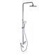 Душова система універсальна Qtap Jay на три споживача (з виливом) QTJAY111CRW45555 Chrome/White, латунь, одноручний SD00051679 фото 1