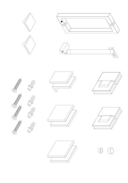 Двері в нішу Koer SR SD04 100x200 см, скло 10 мм, хром, Easy Clean (KR5386) KR5386 фото