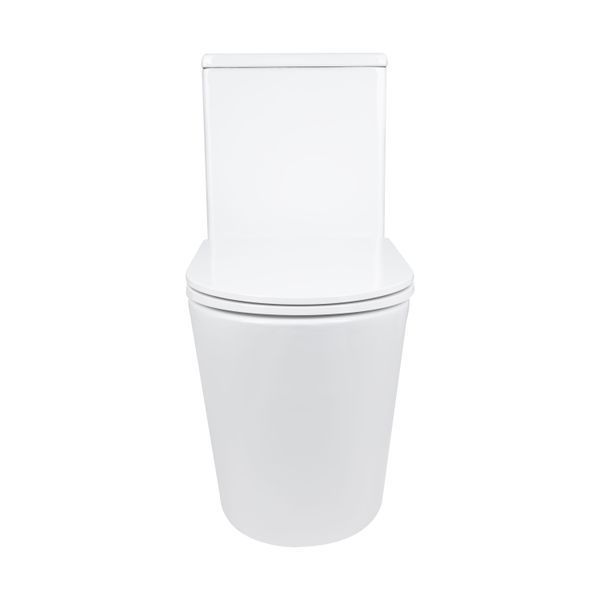 Унітаз-моноблок підлоговий Qtap Kolibri Ultra Quiet безобідковий з сидінням Soft-close WHITE QT10226380W, габарити 690x360x790 мм SD00052624 фото