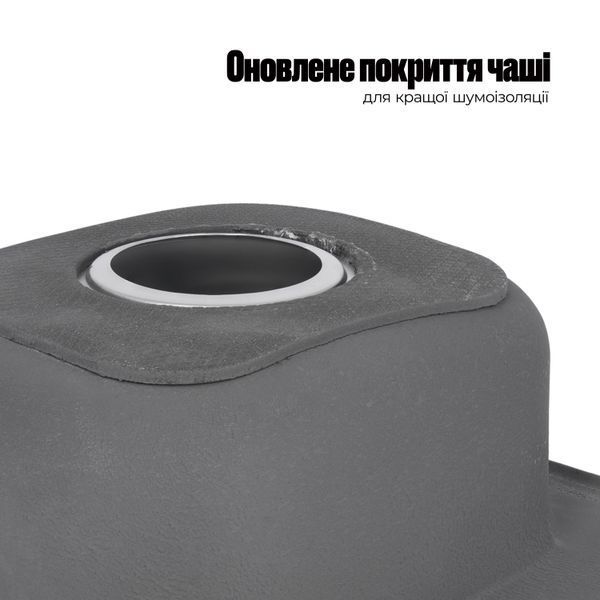 Кухонна мийка Lidz 3838 0,6 мм Satin (LIDZ3838POL06) SD00040431 фото