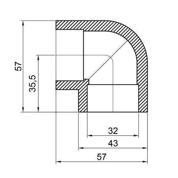 Кутик PPR Thermo Alliance 32, 90&deg; SD00029409 фото