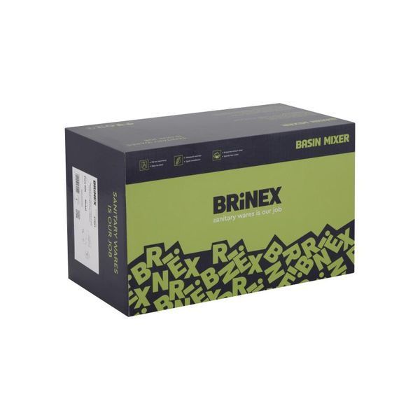 Смеситель для ванны Brinex Pure 006 с поворотным изливом (с душевым гарнитуром) Nickel BRIPUR006NKL SD00053175 фото