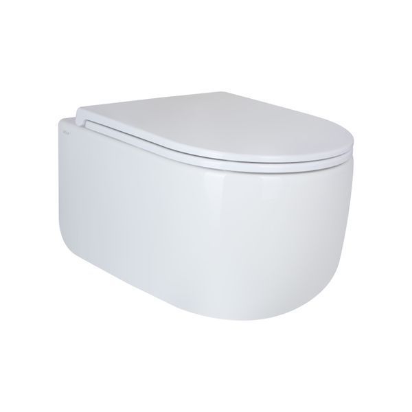 Унітаз підвісний Qtap Taurus безобідковий з сидінням Soft-close QT2433084EUQW SD00051552 фото