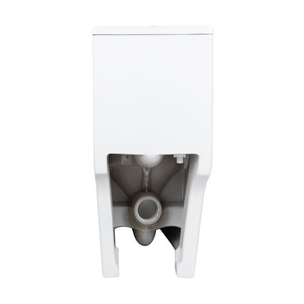 Унітаз-моноблок підлоговий Qtap Kolibri Ultra Quiet безобідковий з сидінням Soft-close WHITE QT10226380W, габарити 690x360x790 мм SD00052624 фото