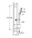 Душовий гарнітур Grohe Rainshower SmartActive з штангою, 3 режими струї, хром (26591000) 26591000 фото 3