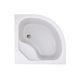 Душова кабіна Latwa SC90x90.SAT.HIGH.FR полукругла, скло Frost 4 мм + Душовий піддон KAPIELKA ST90x90x41, з панеллю Lidz SD00050783 фото 3