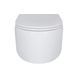 Унітаз підвісний Qtap Taurus безобідковий з сидінням Soft-close QT2433084EUQW SD00051552 фото 3