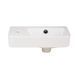 Комплект Qtap Tern: Раковина підвісна прамокутна ліва 450х260х155 мм White + Донний клапан PU02O SD00053451 фото 3