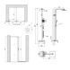 Готовое решение Qtap 13: Стена Walk-In GLIDE, 120x190 + Душ. Система SD00050978 фото 2
