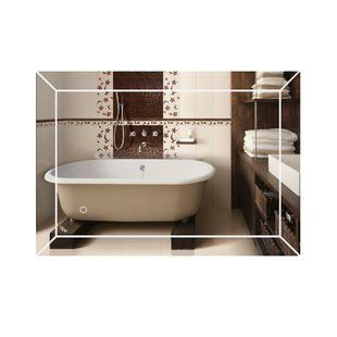 Дзеркало Qtap Aries 700х500 з LED-підсвічуванням Touch, диммер, рег. яскравості Reverse QT037816015070W SD00045737 фото