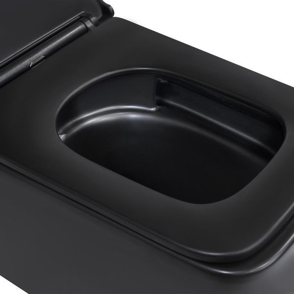 Унітаз підвісний Qtap Gemini безобідковий з сидінням Soft-close QT2533076EUQMB SD00051555 фото