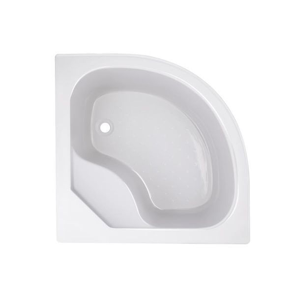 Lidz Latwa SC80x80.SAT.HIGH.FR Душевая кабина полукруглая, стекло Frost 4 мм + Lidz Душевой поддон KAPIELKA SD00050787 фото