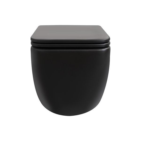 Унітаз підвісний Qtap Gemini безобідковий з сидінням Soft-close QT2533076EUQMB SD00051555 фото