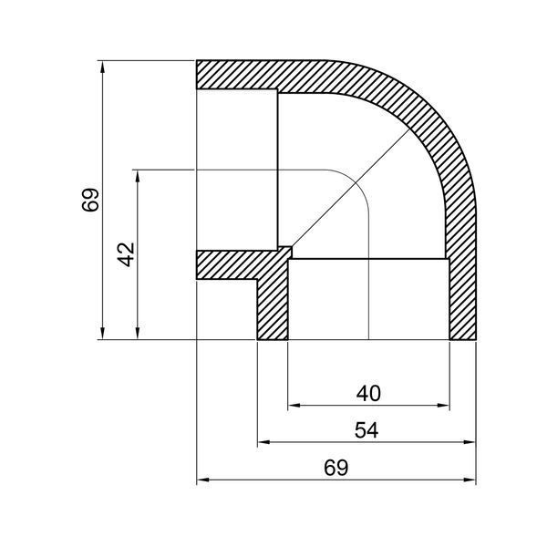 Кутик PPR Thermo Alliance 40, 90&deg; SD00029410 фото
