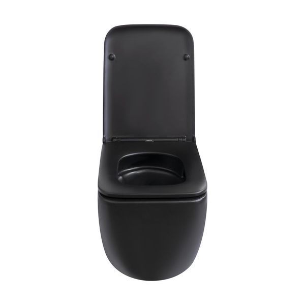 Унітаз підвісний Qtap Gemini безобідковий з сидінням Soft-close QT2533076EUQMB SD00051555 фото