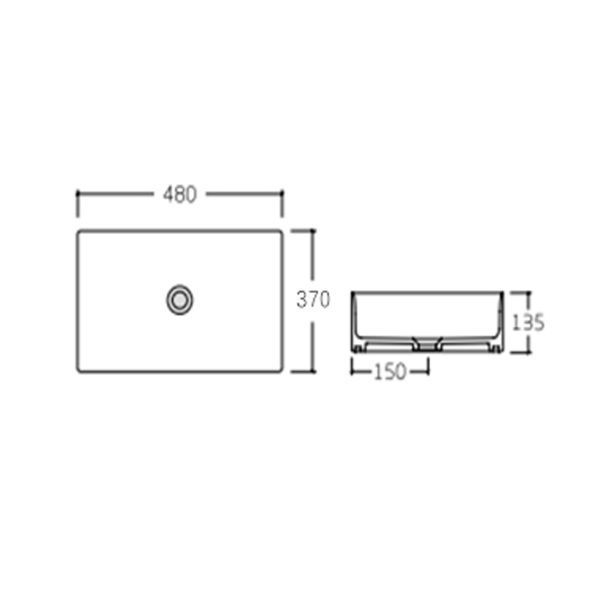 Раковина-чаша Qtap Tern 480х370х135 Matt black QT172074MBMBN SD00052911 фото