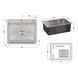 Мийка для кухні інтегрована Lidz Handmade H6050 (LDH6050BRU35371) Brushed Steel 3,0/1,0 мм SD00041475 фото 2