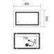 Дзеркало Mixxus Premium QUADRO MR20-50x80-REVERSE (LED Touch, Anti-fog, димер) (MP6620) MP6620 фото 8