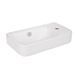 Комплект Qtap Tern: Раковина подвесная прямоугольная правая 450х260х155 мм White + Донный клапан PU02O SD00053452 фото 5