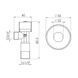 Кран приладовий кульовий SD Forte 1/2"х3/4" SF340W1520 SD00005496 фото 2