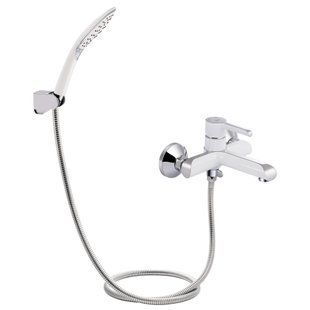 Смеситель для ванны Qtap Grand (с душевым гарнитуром) QTGRAWCR006 Chrome/White, латунь, однорычажный SD00039611 фото