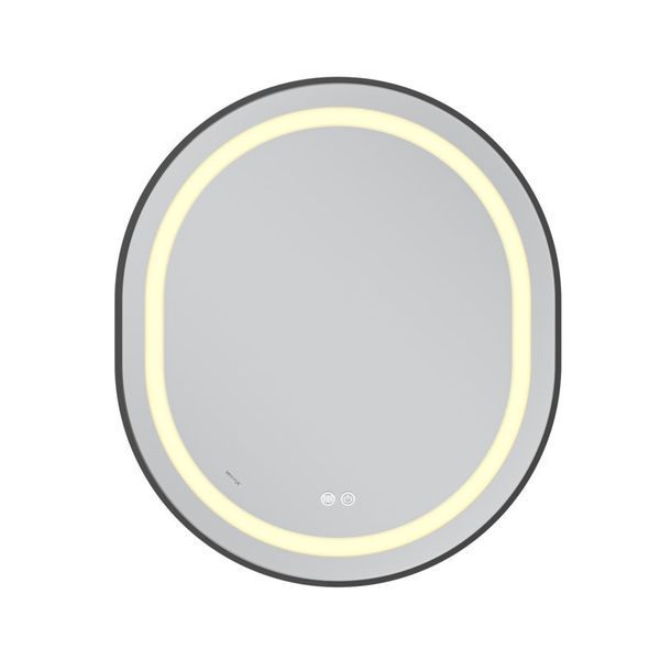 Дзеркало Mixxus Premium ELLIPSE MV05-80x70-REVERSE BLACK (LED Touch, Anti-fog, димер (3-6kK)) (MP6646) MP6646 фото