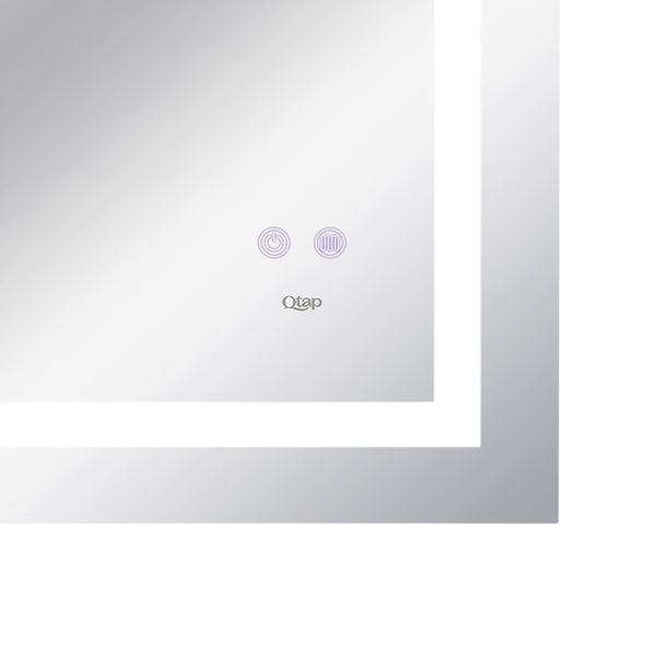 Дзеркало Qtap Mideya 800х700 з LED-підсвічуванням Touch, з антизапітнінням, з диммером, рег. яскравості Reverse SD00051748 фото