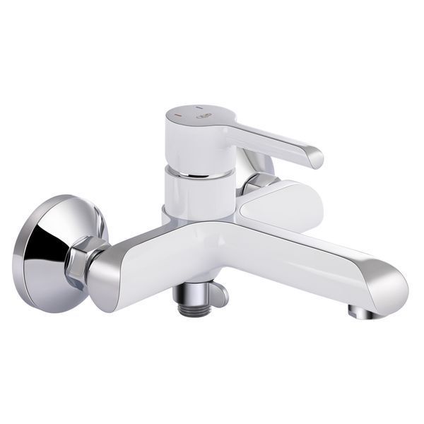 Змішувач для ванни Qtap Grand (з душовим гарнітуром) QTGRAWCR006 Chrome/White, латунь, одноважільний SD00039611 фото
