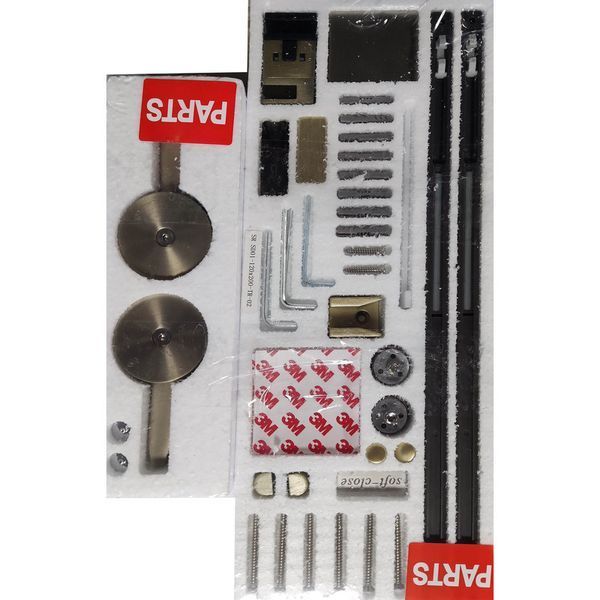 Двері в нішу Koer SR SD01-120x200, скло 8мм Easy Clean, графітові розсувні. (KR5378) KR5378 фото