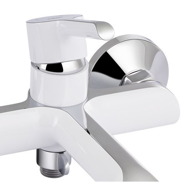 Змішувач для ванни Qtap Grand (з душовим гарнітуром) QTGRAWCR006 Chrome/White, латунь, одноважільний SD00039611 фото