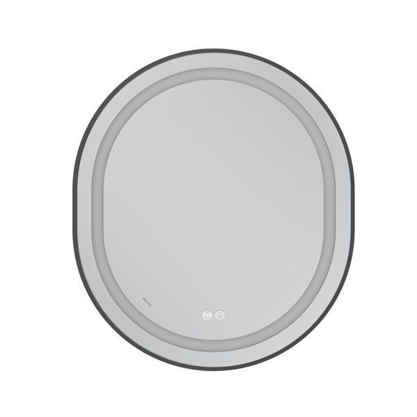Дзеркало Mixxus Premium ELLIPSE MV05-80x70-REVERSE BLACK (LED Touch, Anti-fog, димер (3-6kK)) (MP6646) MP6646 фото
