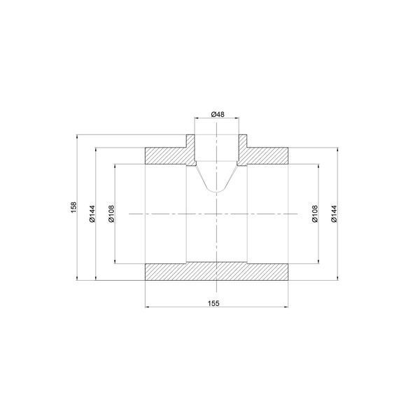 Трійник PPR Thermo Alliance 110х50х110 SD00029382 фото