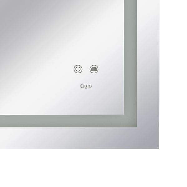 Дзеркало Qtap Mideya 800х700 з LED-підсвічуванням Touch, з антизапітнінням, з диммером, рег. яскравості Reverse SD00051748 фото
