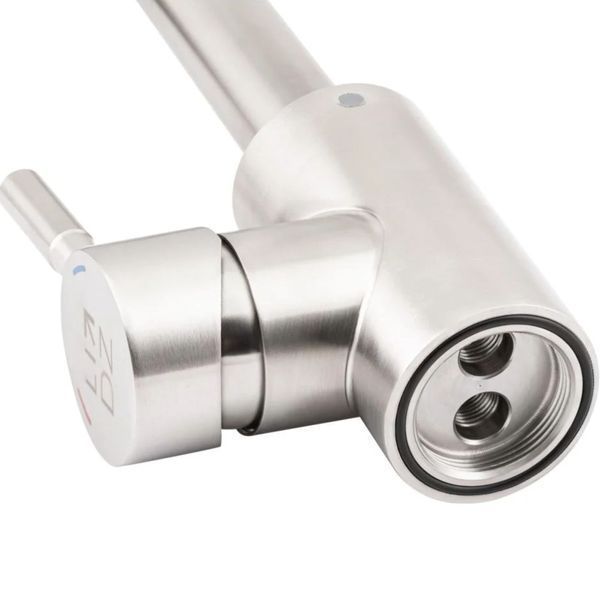 Смеситель для кухни Lidz Aria 015F2 (k35) LDARI015F2NKS34942 Nickel, однорычажный, поворотный излив SD00041046 фото