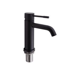 Смеситель для раковины Qtap Scorpio QTSCOR1050105B Black Matt, однорычажный, из латуни, матовая поверхность SD00047466 фото
