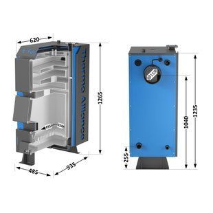 Котел твердопаливний сталевий Thermo Alliance Ferrum V 4.0 FSF 20 SD00051317 фото