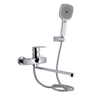 Змішувач для ванни Qtap Swan Eco з довгим поворотним виливом (з душовим гарнітуром) QTSWA2601CRM45533 Chrome SD00051657 фото