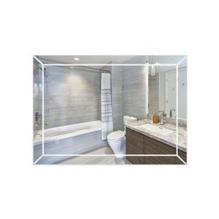 Дзеркало Qtap Aries 800х600 з LED-підсвічуванням Touch, диммер, рег. яскравості Reverse QT037816016080W SD00045738 фото
