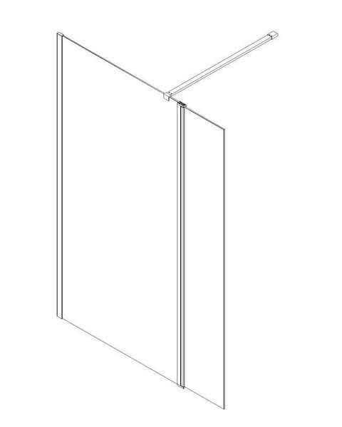 Душевая перегородка Koer SR SP03 Walk-In 30x200 см, прозрачное стекло Easy Clean 8 мм (KR5399) KR5399 фото
